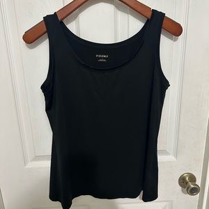 Set of 4 Roz & Ali size L camisoles - black, navy, dark grey, light grey